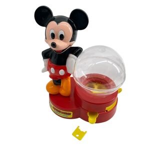 Vintage Mickey Mouse Gumball Machine 1986 Key Included